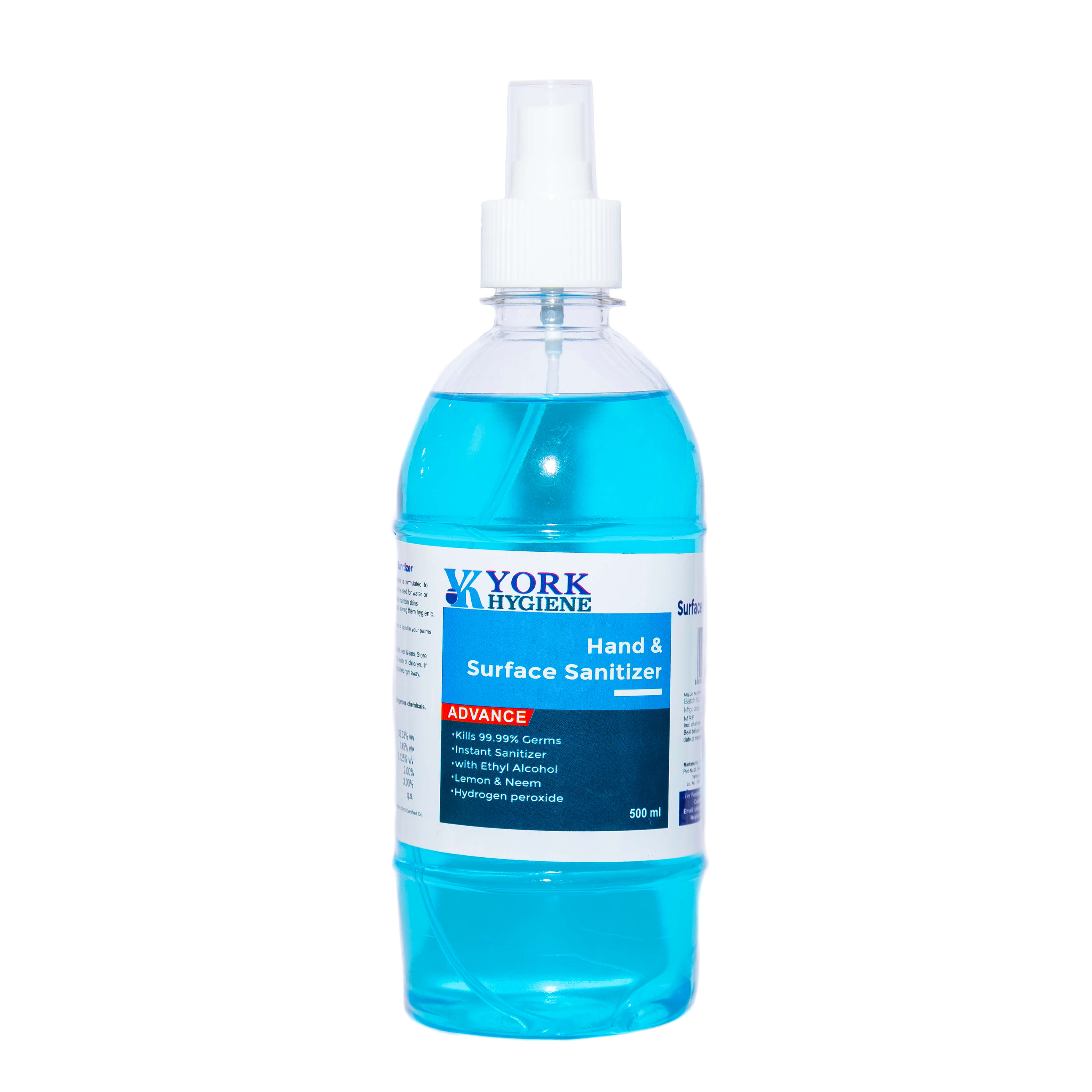 Hand & Surface Liquid Spray Sanitizer - 500 ml